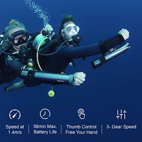 Subnado Underwater Scooter 2 Packs + Premium Accessories Pack with Leg mounting kit, Paddle Board Bracket and Cylinder Bra...