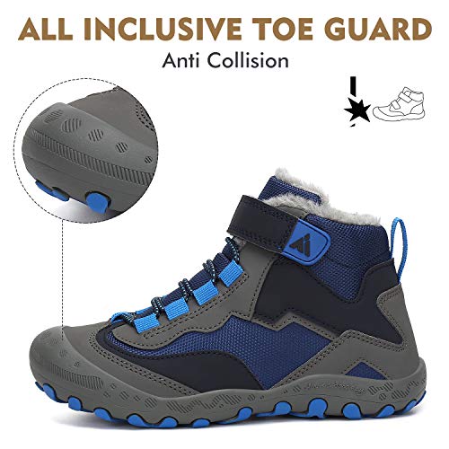 Mishansha Kids Hiking Boots Toddler Girls Boys Hiking Shoes Water-Resistant Anti-Collision Non-Slip Athletic Outdoor Trekk...