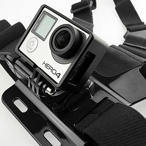 SSE Adjustable Chest Mount Harness for GoPro Hero 3/4/5/6/7/8/9/10/11/12/13/14 – One Size Fits Most – Chest Mount Designed...