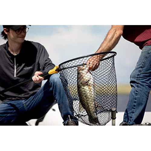 Frabill Conservation Slide Handle Net | Teardrop Hoop Size: 17" X 19" | Sliding Handle: 36" | Netting: Tangle-Free Micromesh | Net Depth: 16"