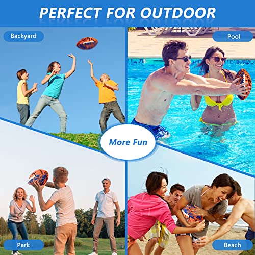 Jasonwell Pool Beach Water Football - 2Pack Strong Grip Waterproof Football for All-Weather Play Pool Toys Beach Games Out...