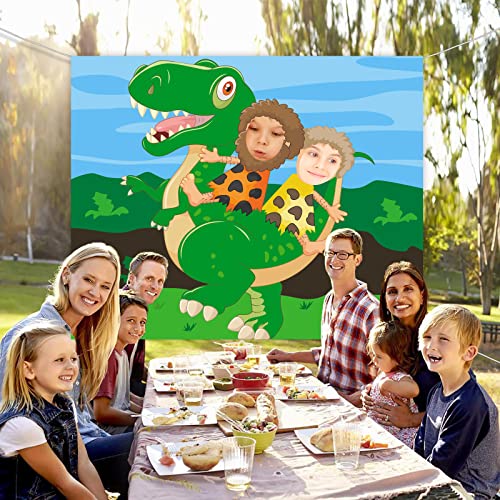 Ride Tyrannosaurus Rex Dinosaur Decorations Banner Backdrop Background Photo Booth Props Tropical Multi