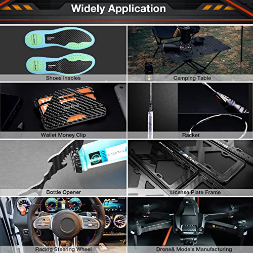 FANCYWING 100X250X1.0MM 1.5MM 2.0MM 2.5MM 3.0MM 3.5MM 4.0MM 5.0MM 6.0MM Carbon Fiber Sheet 100% 3K Carbon Fiber Laminate P...