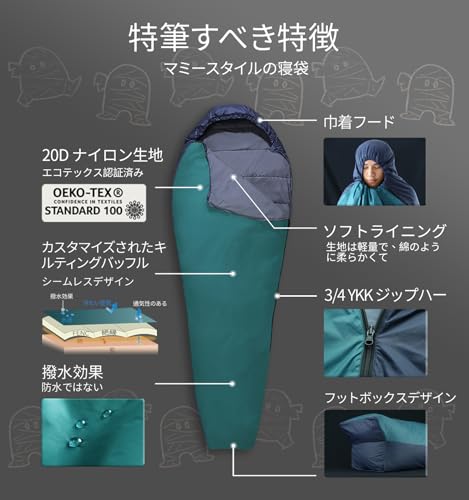 1.25 lbs Sleeping Bag, 68°F-48°F Backpacking Lightweight for Adults, Summer Backpacking Sleeping Sack, Compact Foldable In...