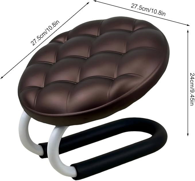 Ergonomic Meditation Bench, Mindfulness Prayer Seat, 18x12in Portable Kneeler Stool, Solid Wood Cushioned Model, Meditation Furniture with Foldable Design, Mindfulness Seat for Home Office Room Adults