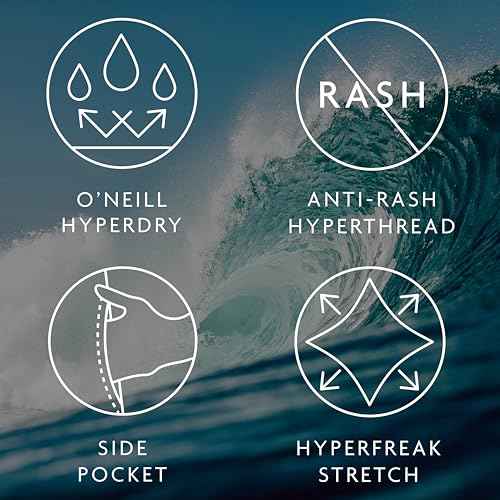 O'NEILL Hyperfreak Tech Trvlr Enduro 2 Boardshorts ? Men's Quick-Dry Performance Swim Trunks