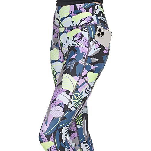 DKNY Women's Tight Printed High Waist Performance Leggings