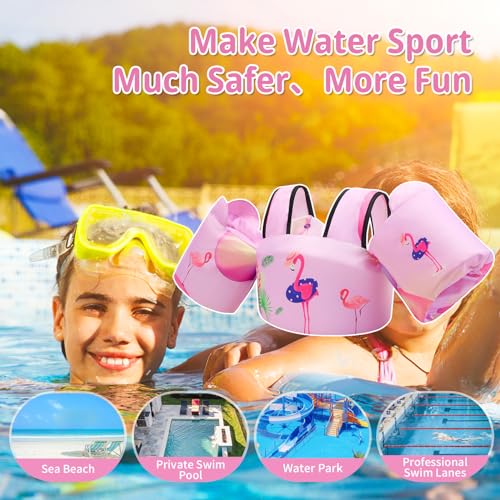Elejolie Toddler Swim Vest for Child Learn Swiming Training,Infant Safety Swimmies Aid Jacket for Kids 2 3 4 5 6 Years Ol...