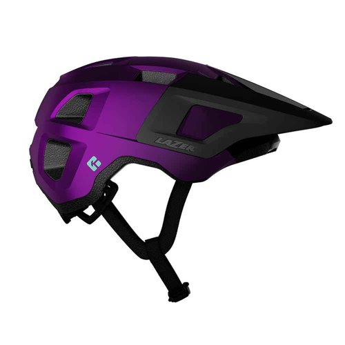 LAZER Finch KinetiCore Kids Bike Helmet, Girls and Boys Toddler Bicycle Helmet for Ages 5 and Over, Adjustable Fit from 50-56 cm, Matte Metallic Purple Black, One Size