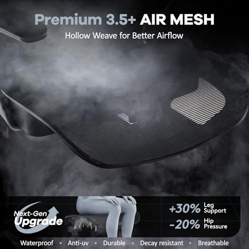 Morkprism Office Chair Mesh Seat,Ergonomic Mesh Desk Chair with Adjustable Lumbar Support,Computer Chair with Flip-up Armr...