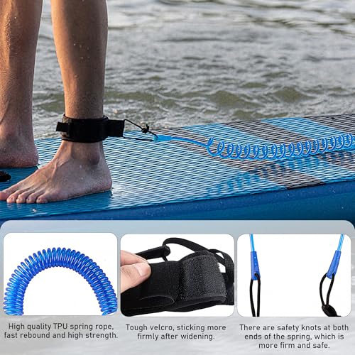Surfboard Lanyard Surfboard Leash Paddle Board Foot Rope Safety Foot Water Ski Foot Rope Surf Leash for Surfboards
