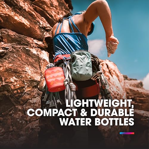 HydraPak Stow Collapsible Water Bottle – 350ml, 500ml, 1L – Ultralight, Leak-Proof, BPA-Free, Filter Compatible Travel & H...