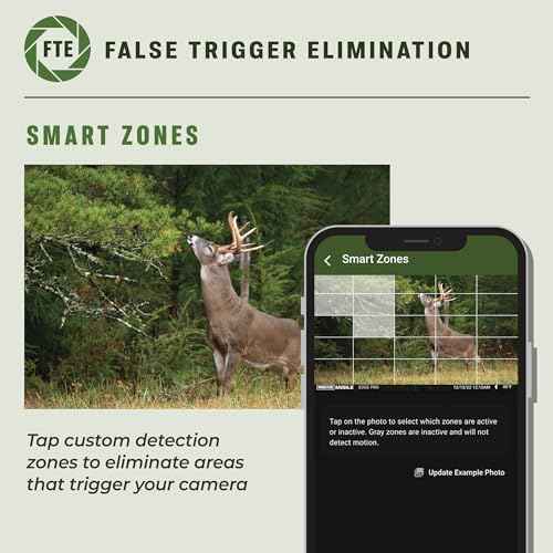 Moultrie Edge Pro Cellular Trail Camera - Auto Connect, Nationwide Coverage, False Trigger Elimination Tech,1080p Video with HD Audio, 100ft Detection Range