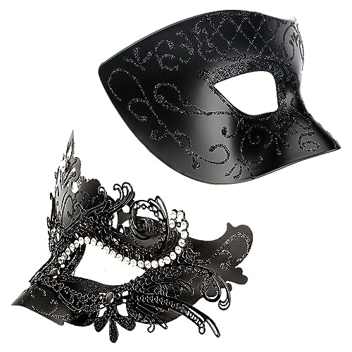 Hoshin Masquerade Mask for Couple, Mardi Gras Deecorations Venetian Masks for Womens