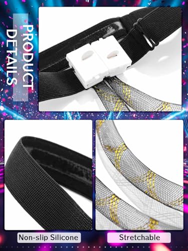 Lorealri Rave Leg Wraps Elastic Light Up Straps Plus Size Neon Garter EDC Outfit Concert Coachella Accessories for Women