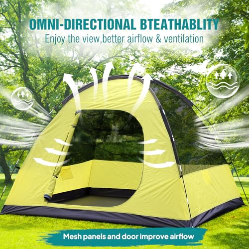 Chihee Camping Tent 3 Person Double Layered Dome Tents Large Capacity 4 Seasons Travelling Backpacking Beach Outdoor Shelt...