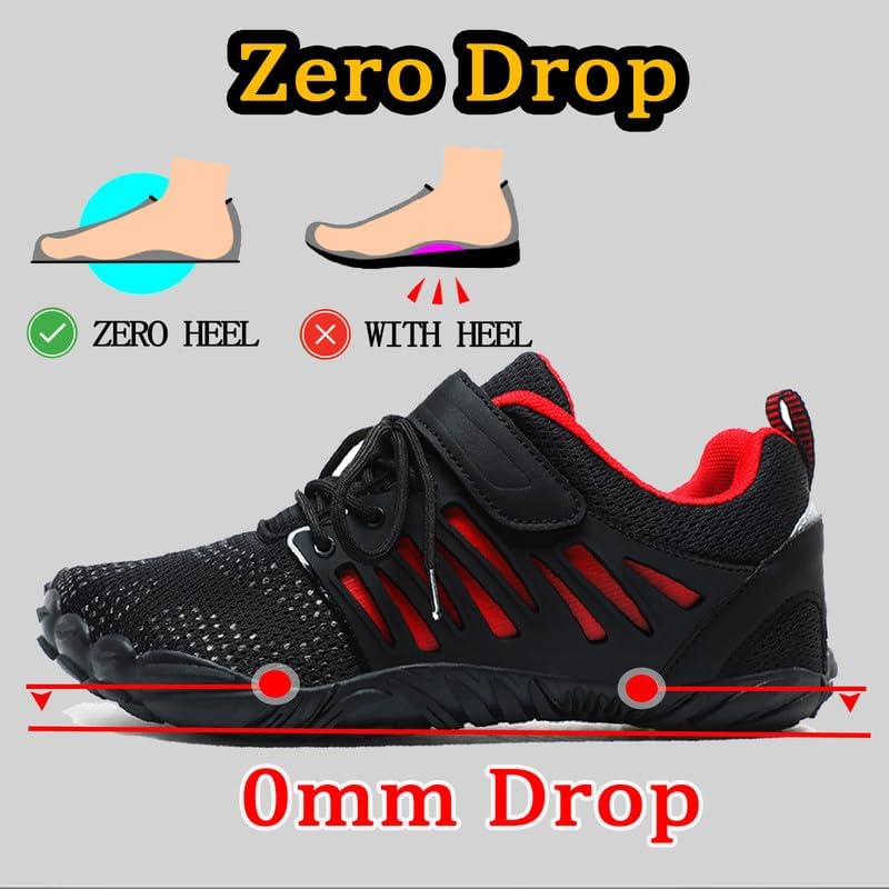 MIFAWA Barefoot Shoes Men Wide Toe Box Zero Drop Water Shoes Men for Gym Workout Minimalist Weightlifting Cross-Trainer Ru...