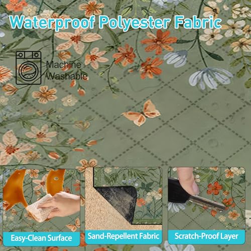 MUGINYU 80"x80"Picnic Beach Blanket Waterproof Extra Large Outdoor SandProof,3-Layer Fabric Picnic Mat Washable Foldable &...