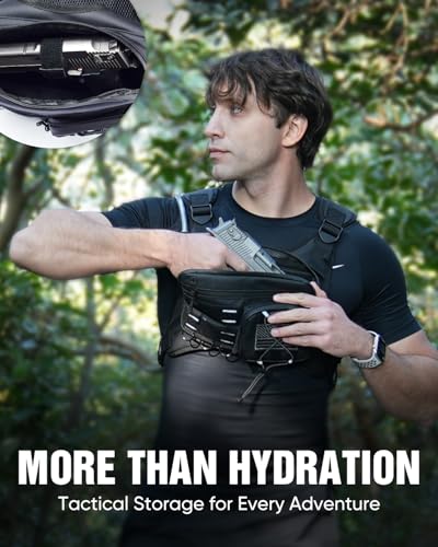 Zelvot Running Vest with 2L Water Bladder, Hydration Backpack, USA Original Patent, Lightweight Hydration Pack with Gear H...