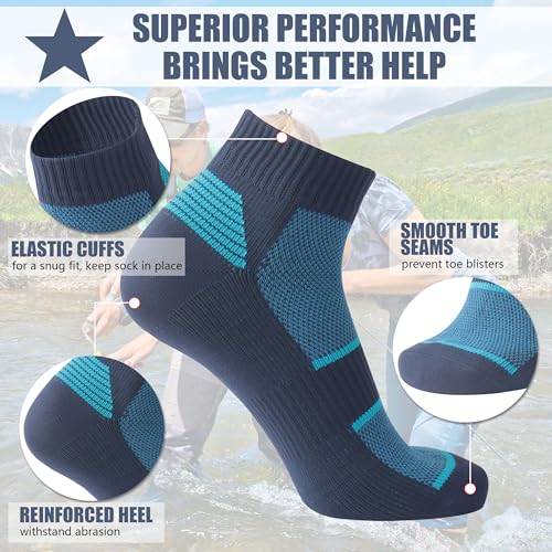 Agdkuvfhd Waterproof Socks Neoprene Unisex Warm Breathable Outdoor Sports Hiking Fishing Wading Crew/Ankle Socks