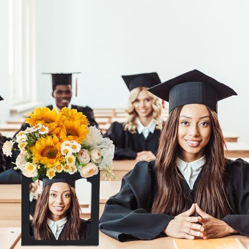 Spiareal 6 Pcs Graduation Box Centerpieces for Table 6/7 Inch Photo Frame Display Congrats Grad Party Favor Gift Picture T...