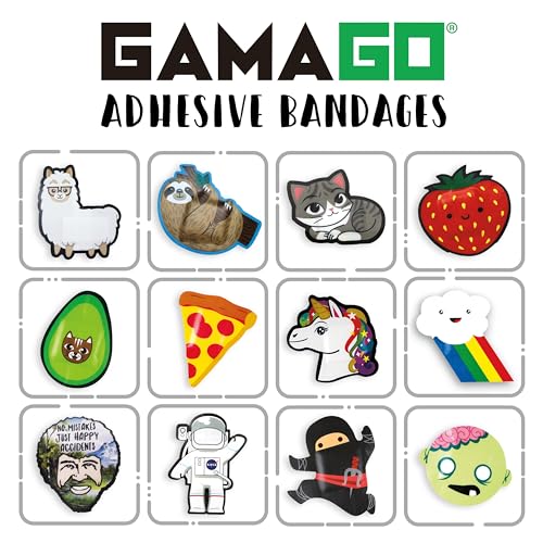 GAMAGO Peanuts Adhesive Bandages - 18 Self-Adhesive Bandages for Kids, Parents & Snoopy Fans, Sterile, Latex-Free, Easily ...