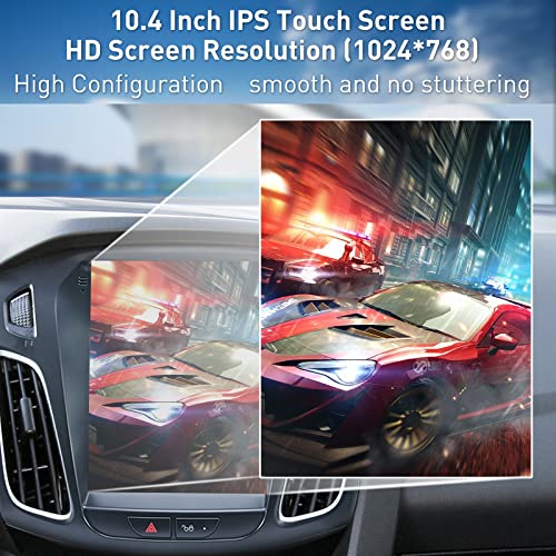 Ford Focus Car Stereo Radio 2012-2018 with Carplay/Android Auto, 10.4 Inch IPS Touch Screen Replacement with GPS Navigatio...