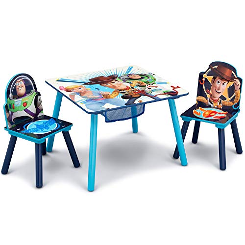 Delta Children Kids Table and Chair Set With Storage (2 Chairs Included) - Ideal for Arts & Crafts, Snack Time, Homeschool...