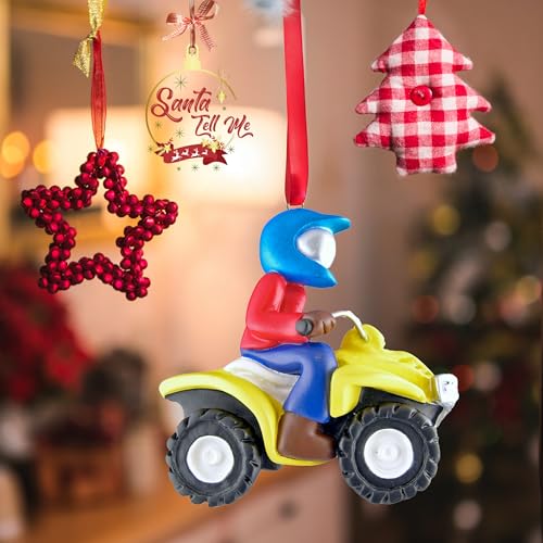 ATV Christmas Ornament 2025 Personalized 4 Wheeler or Quad Bike Gift for Boys, Teens, or Men – Custom Dirt Bike & Camping ...