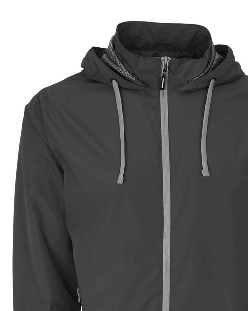 Vantage Apparel Men's Collegiate Premium Lightweight Packable Hooded Wind Jacket, Lsu Tigers, Dark Gray, Medium