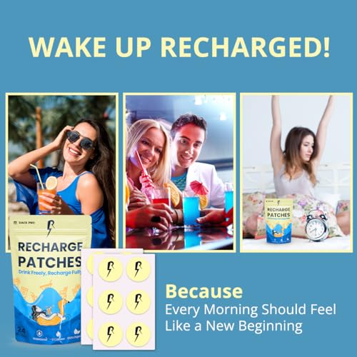 The Recharge Patch 24-Pack: Recovery Patches Cruise Essentials 2026 Women Festival Essentials Travel Essentials Cruise Shi...
