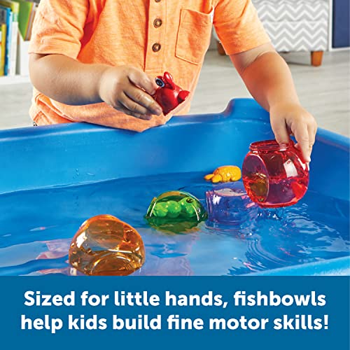 Learning Resources Peekaboo Fishbowl Friends - Counting and Fine Motor Skills, Water and Bathtub Toys, Toddler Games, Pres...