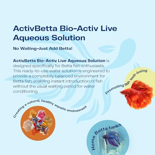 Activ Betta Water for Aquarium Décor, 33.8 fl.oz. - Premium Water Conditioner for Betta Fish Tanks, Enhances Water Quality...