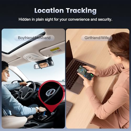 GPS Tracker for Vehicles, Tracking Devices for Cars Hidden, Undetectable GPS Tracker for Car with High-Speed 65W Dual Port...