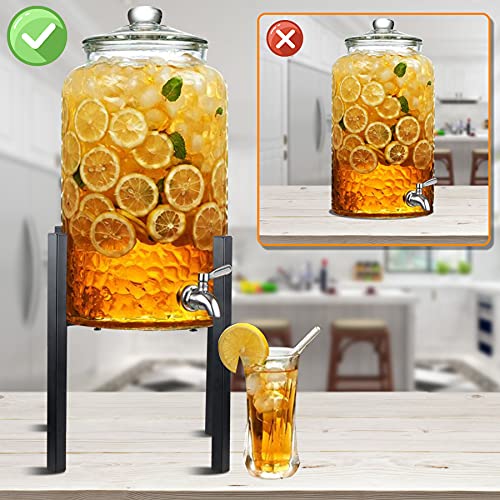 YiePhiot Water Filter Dispenser Counter Stand Beverage Drink Dispensers Stand Fits Countertop Gravity Water Dispensers (Ad...