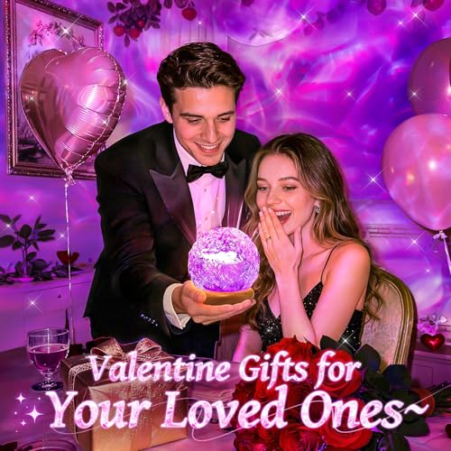 Trendy Valentine's Day Gifts for Teen,18 Colors Northern Lights Projector Mood Lighting,Dimmable Ocean Lamp,Night Light Pr...