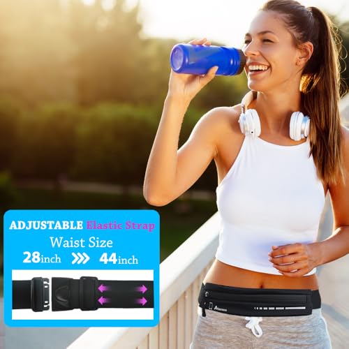 AIKENDO Slim Running Belt for Women Men,Runners Fanny Pack Phone Holder,Running Pouch Waist bag for Workout Jogging,Money ...