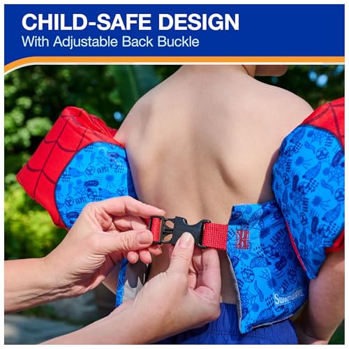SwimWays Marvel Spidey Swim Trainer, US Coast Guard Approved Life Vest Kids Swim Vest, Arm Floaties & Life Jackets for Kid...