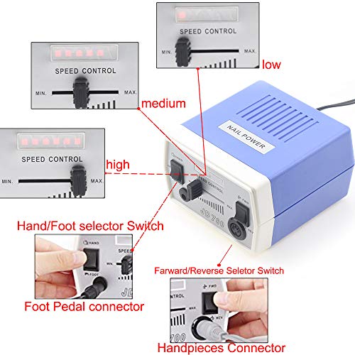 Electric Nail Drill Machine JD700 35W Nail Art Equipment Accessory Nail File Tools