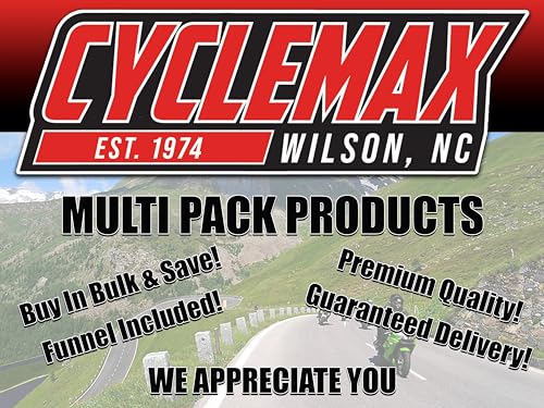 Cyclemax Three Pack Compatible with Kawasaki KPO Gear Oil with Limited Slip K6103G-103-01Q Contains Three Quarts and a Funnel