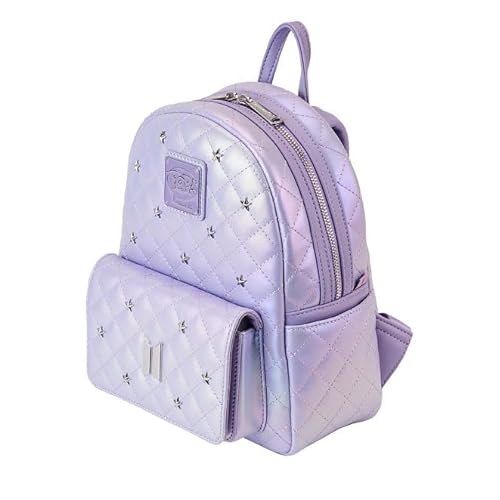 Loungefly BTS Logo Iridescent Purple Mini Backpack