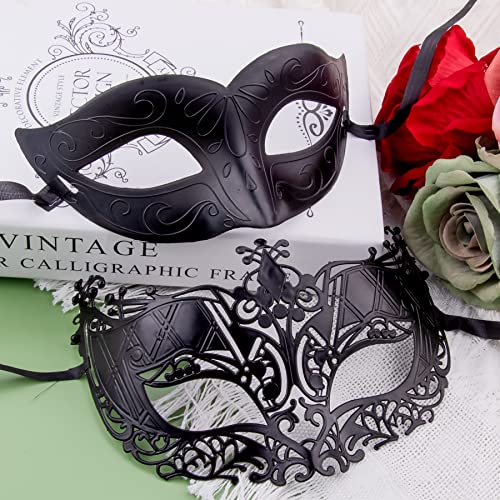 FEQO 64 Pieces Masquerade Masks Vintage Antique Mask Venetian Mask for Women Men