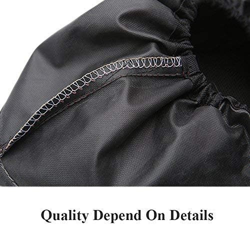 Jron 5 Pairs Premium Reusable Washable Shoe Cover Boot Covers for Contractors (5 Pairs | 14.5-17 For Shoes/US 13.5-16 For Boots, Black)