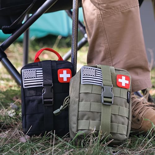 EVERLIT Emergency Trauma Kit, CAT GEN-7 Tourniquet 36" Splint, Military Combat Tactical IFAK for First Aid Response, Criti...