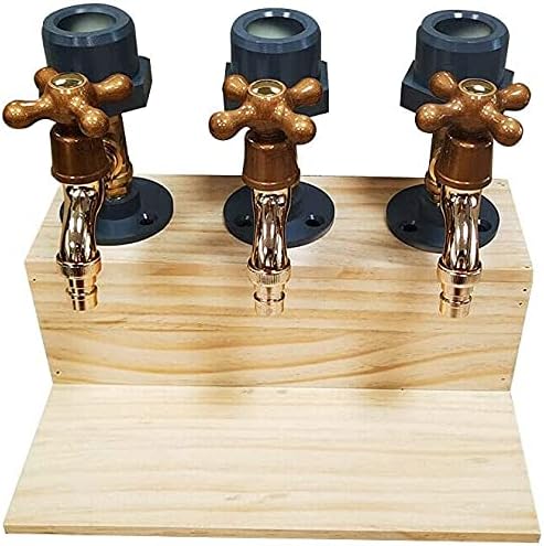 Drink Dispenser Whiskey Wood Dispenser with Tap, Wooden Drinking Fountain,Beverage Dispenser for Bar and Juice Soda Drink ...