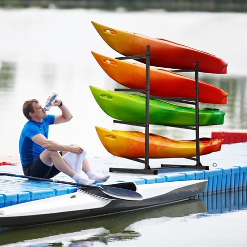 Morohope Kayak Storage Rack, Heavy Duty Kayak Racks for Garage and Outdoor Storage, Storage Rack for Kayak, Canoe, Surfboa...