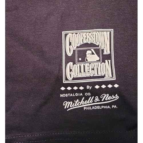 Mitchell & Ness Men's T-Shirt Los Angeles Baseball Tee Black