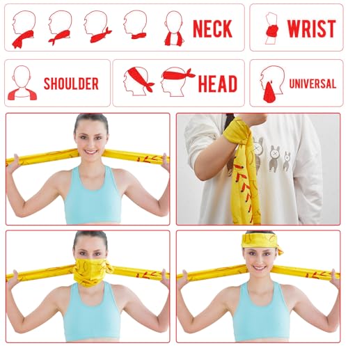 30Pcs Softball Cooling Towels for Neck and Face 40 x 12 Inch Softball Sports Team Gifts Workout Ice Towel for Gym Sweat Mi...