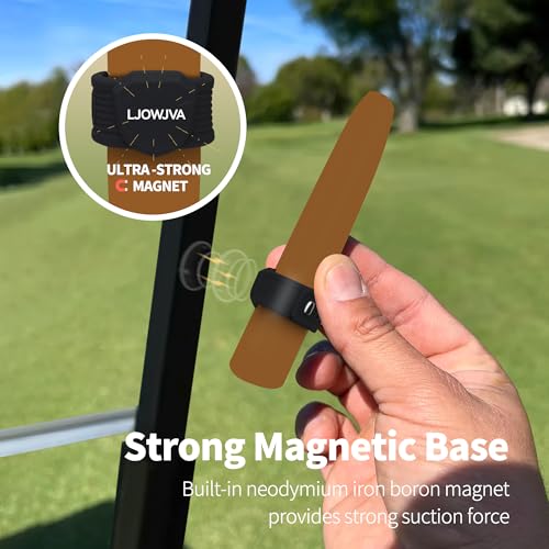 LJOWJVA Holder for Golf Cart-Magnetic Holder Golf, Magnetic Adjustable, Fits 38 to 60 Ring Gauge, Suitable for Golf, Barbe...