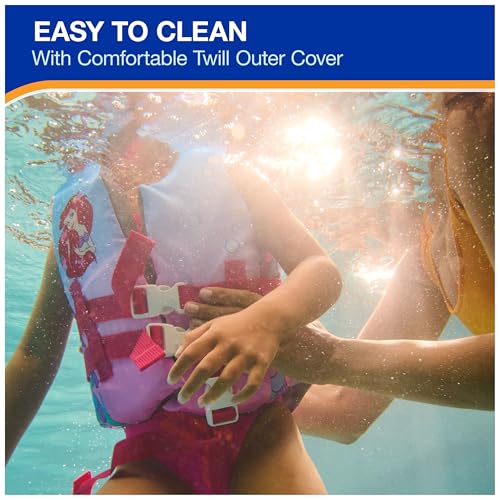 SwimWays Disney Princess Swim Trainer Life Jacket, US Coast Guard Approved Life Vest Kids Swim Vest, Pool Floats & Life Ja...